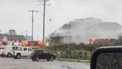 Crews battling multi-alarm fire in Marshfield